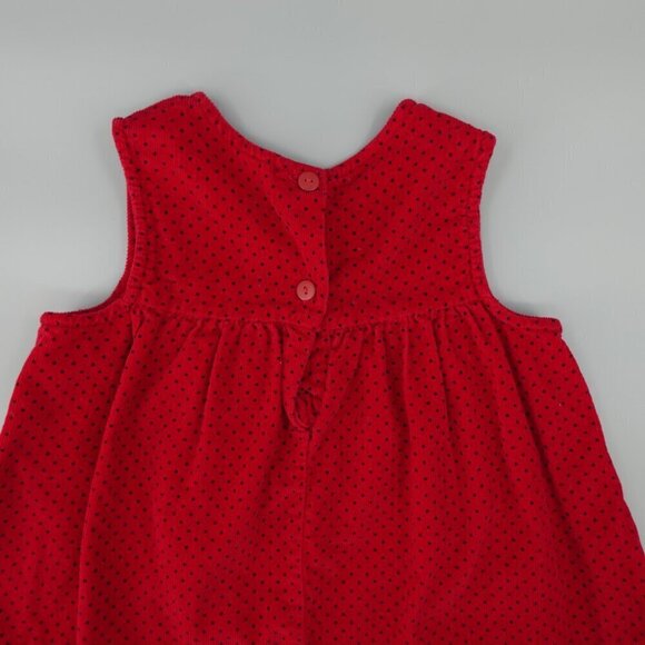 Samantha Says Corduroy Dress Girls 3T Red Scottie Dog Embroidered Bow - Picture 7 of 13